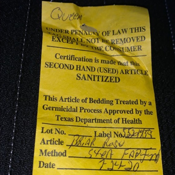 Queen Mattress, Sealy, Firm Pillow Top, Briar Rose - Picture 4 of 5